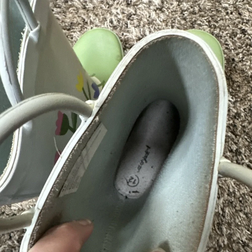 Toddler Kids Rain‎ Boots Size 12 Target Snail Ladybug Garden Cottagecore
